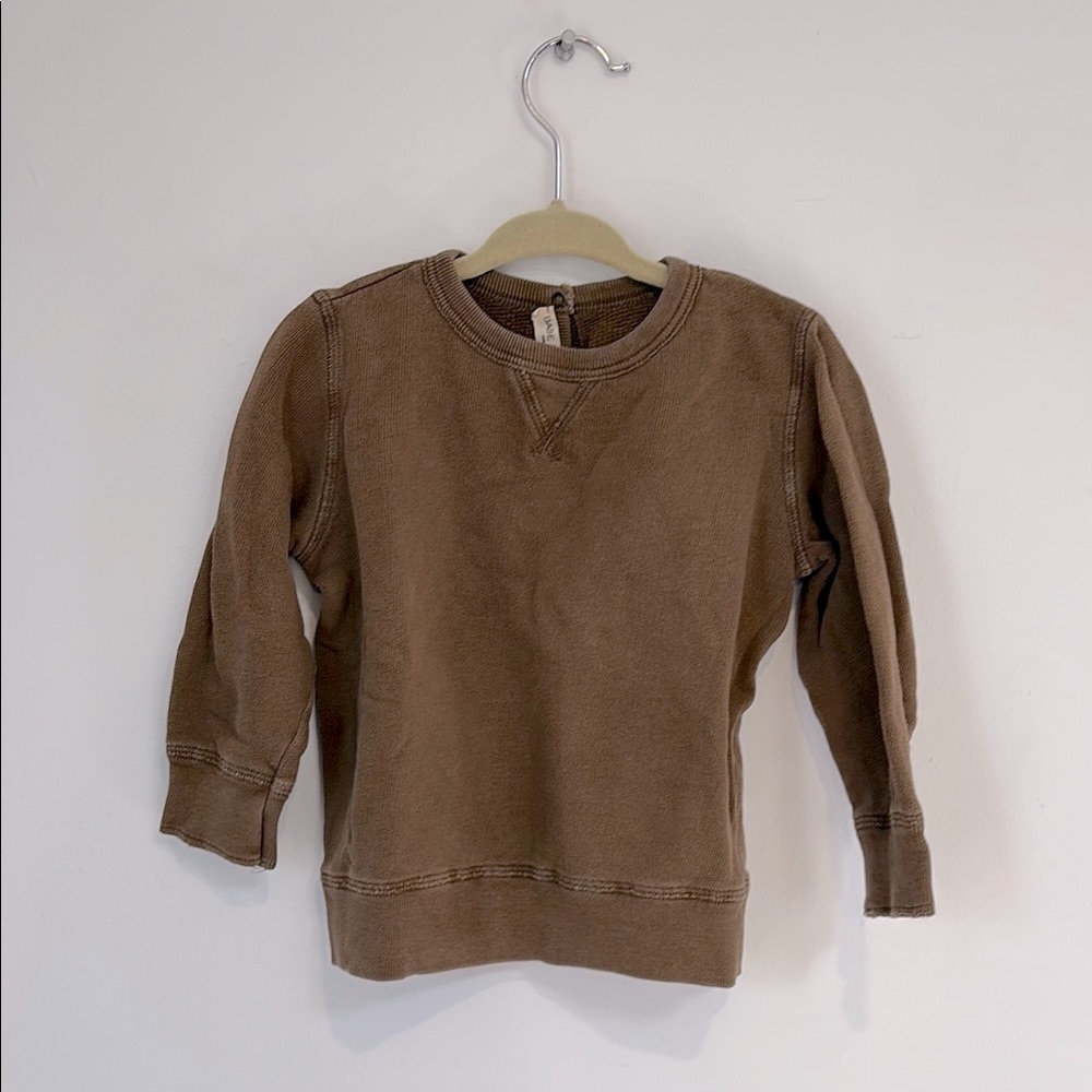 Babe & Tess Brown Kids Long Sleeve Shirt